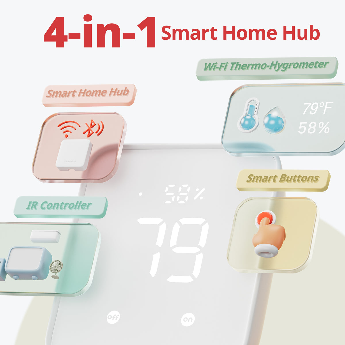 SwitchBot Hub 2 | Smart Wi-Fi Hygrometer & Infrared Remote Hub – SwitchBot  US
