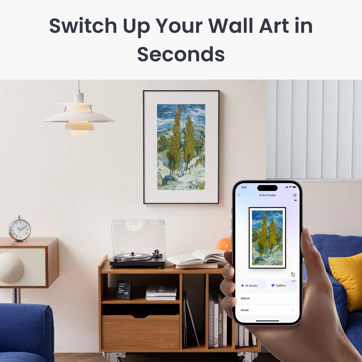 SwitchBot AI Art Frame | Framed Wall Art | SwitchBot US