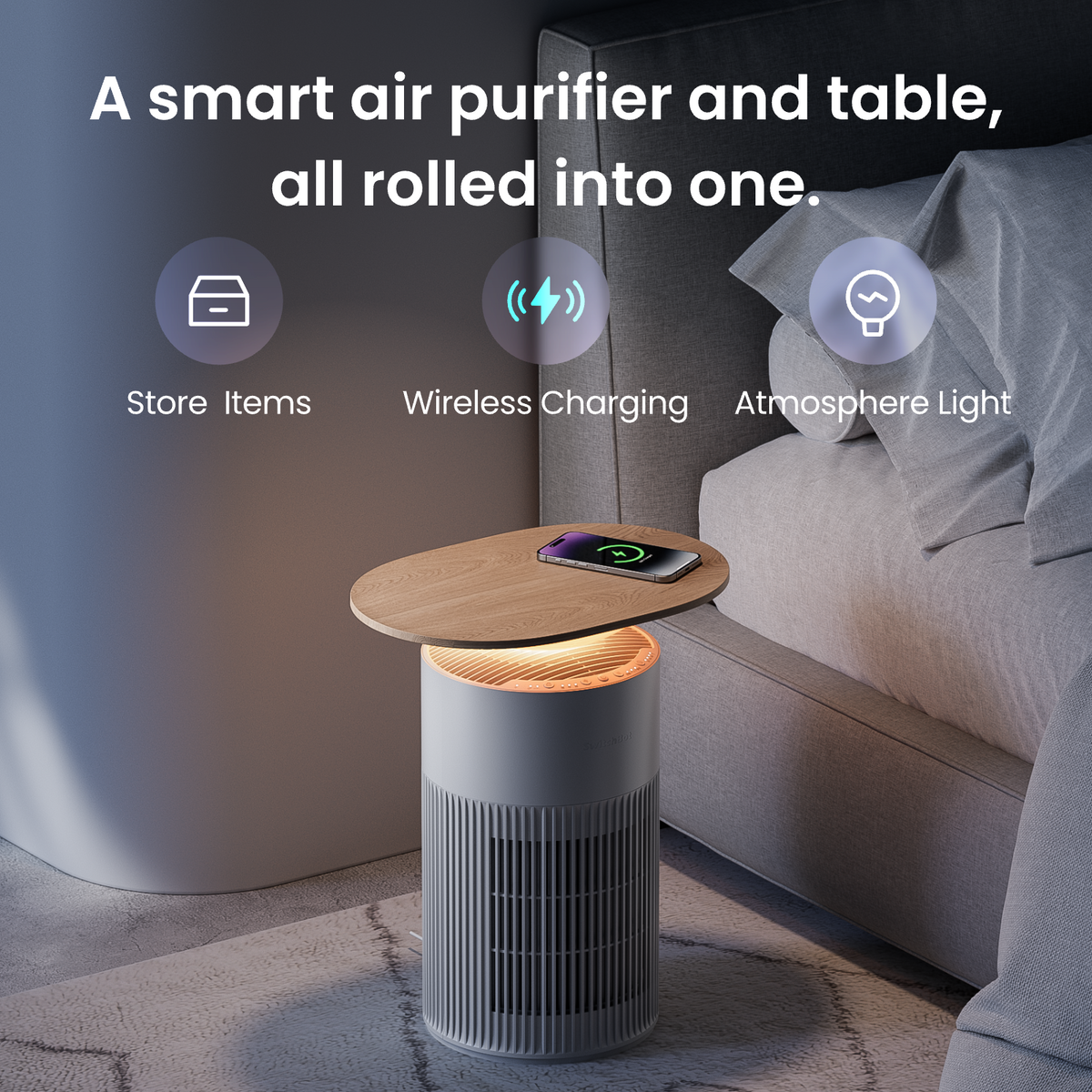 【新品未開封】SwitchBot Air Purifier Table空気洗浄機 SwitchBot Air Purifier Table | 2-in-1 HEPA Filter with Wireless