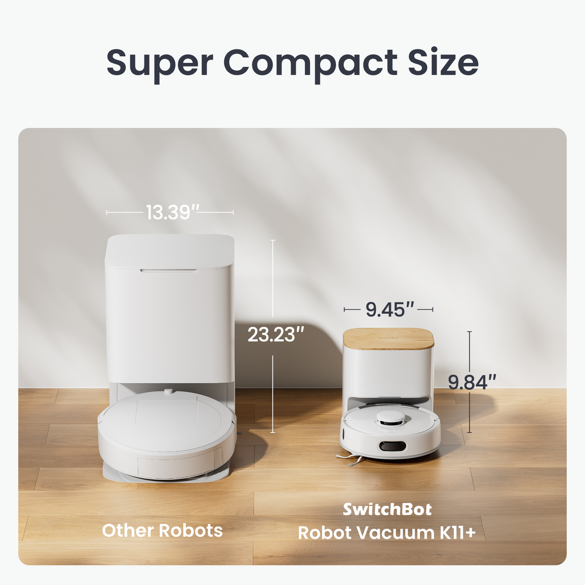SwitchBot K11+ | Mini Robot Vacuum for Smart Homes | SwitchBot US