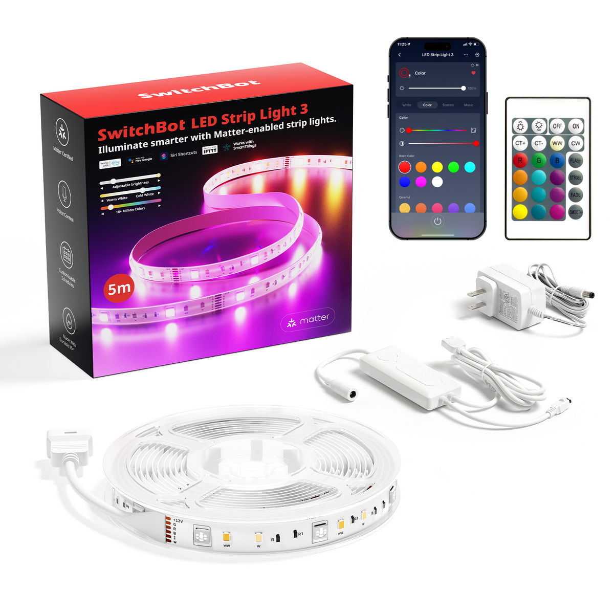 SwitchBot LED Strip Light 3 | WiFi Smart Lighting - SwitchBot