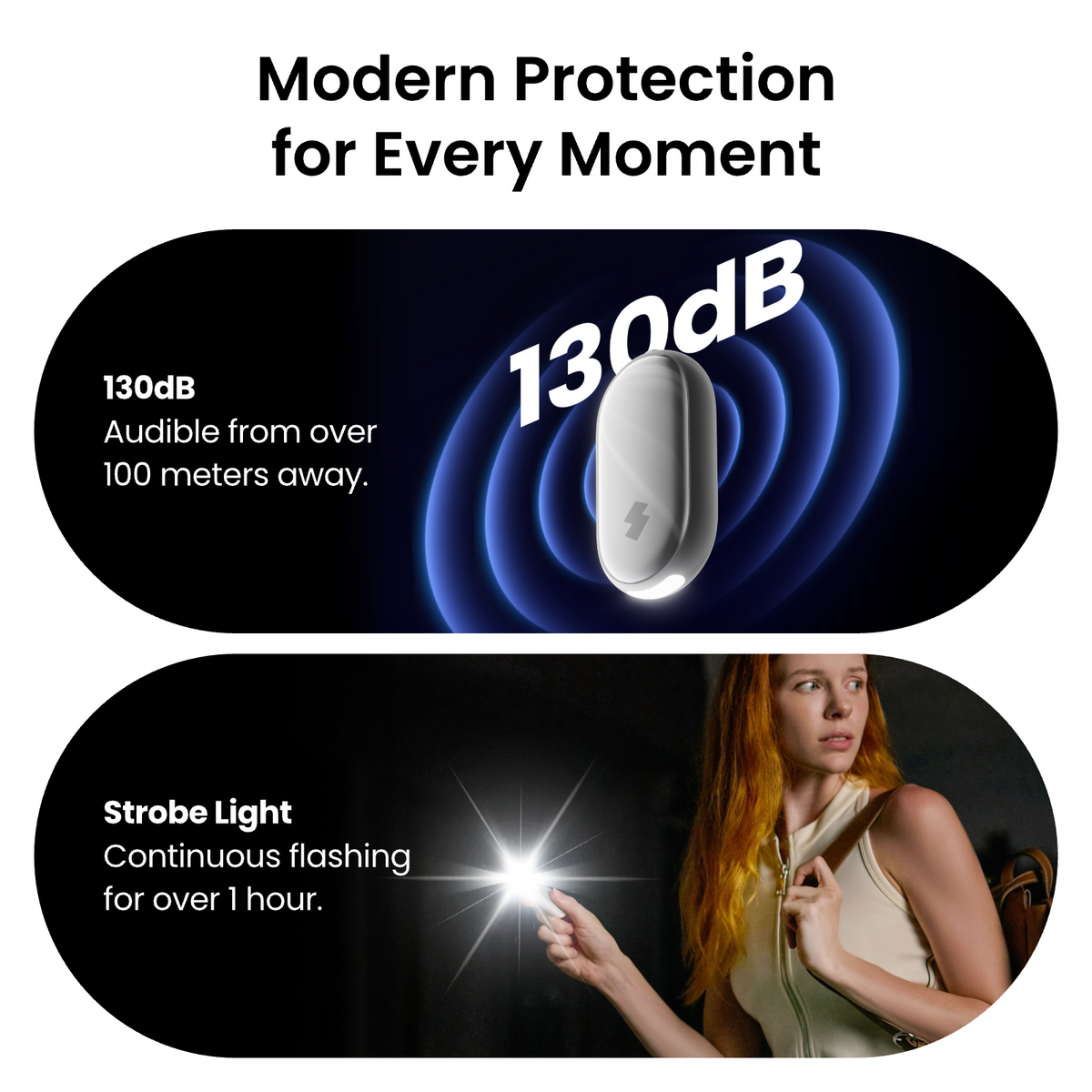 SwitchBot Safety Alarm | 130dB Personal Safety Alarm for Women