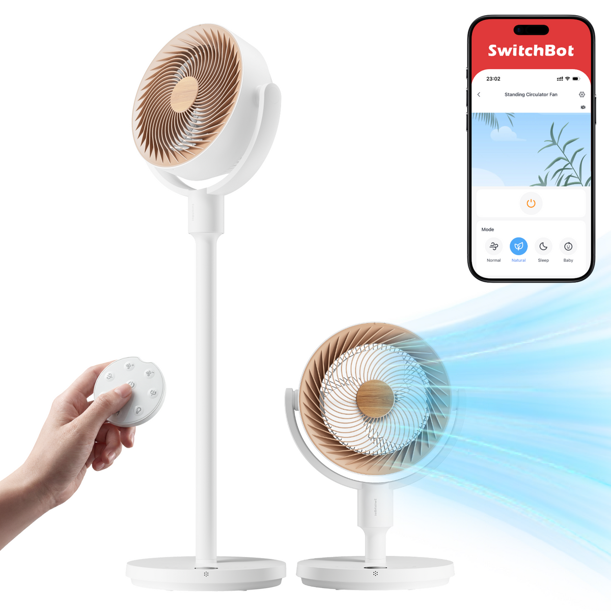 SwitchBot Standing Circulator Fan | SwitchBot US