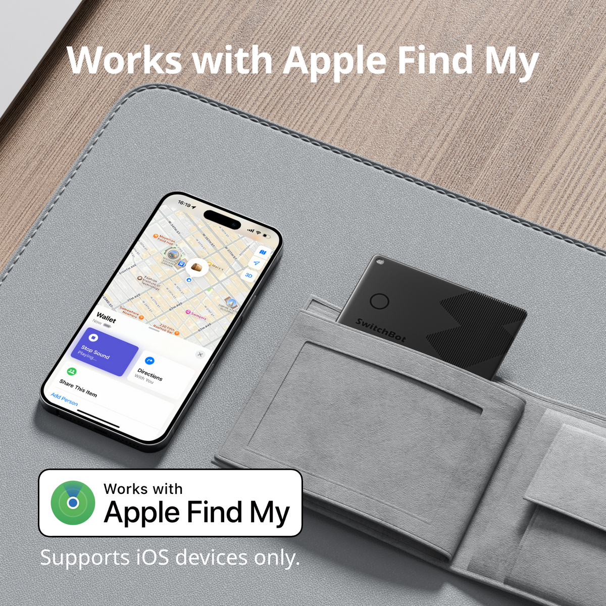 SwitchBot Wallet Finder Card | Ultra-Thin Bluetooth Tracker 2.5mm