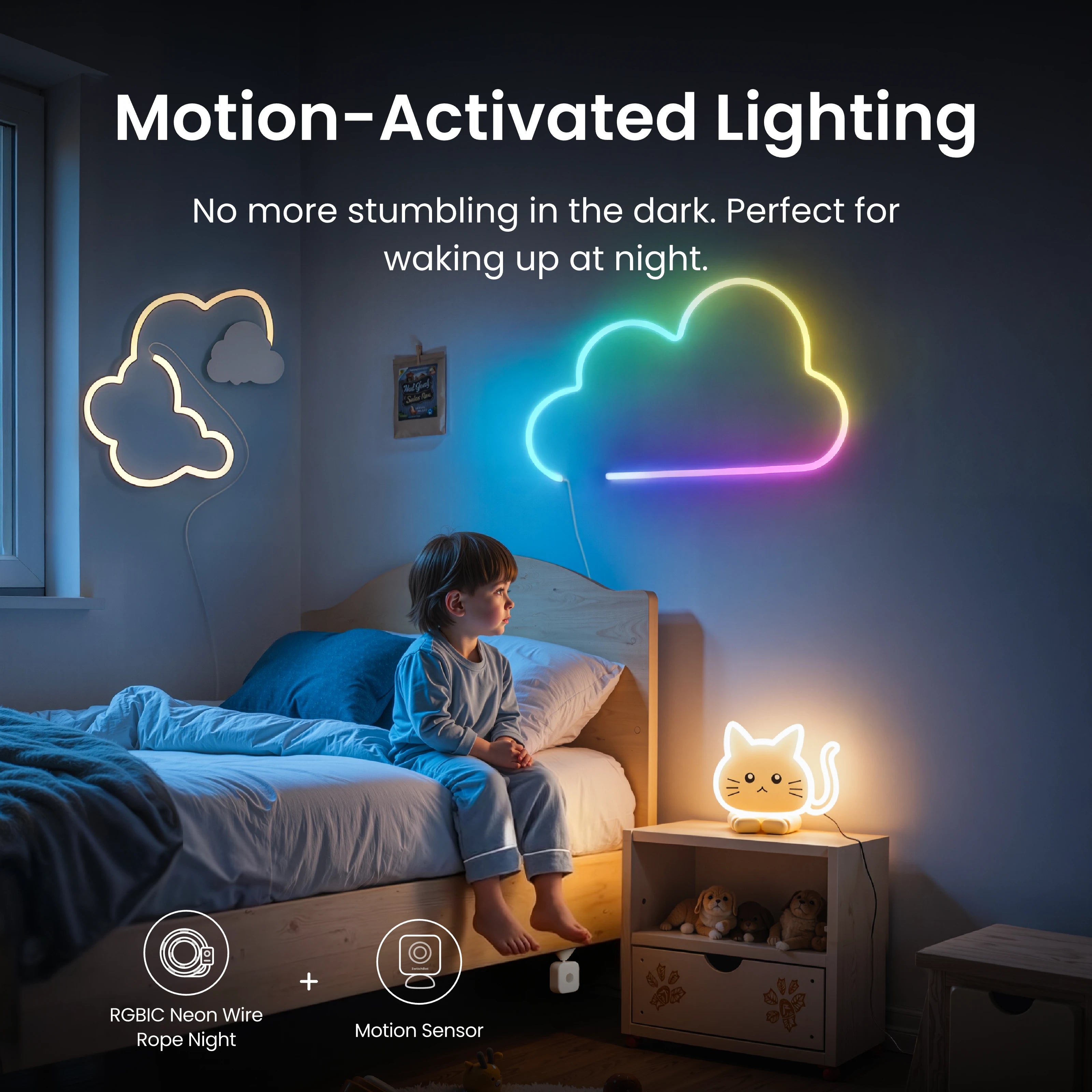 SwitchBot RGBIC Neon Wire Rope Light