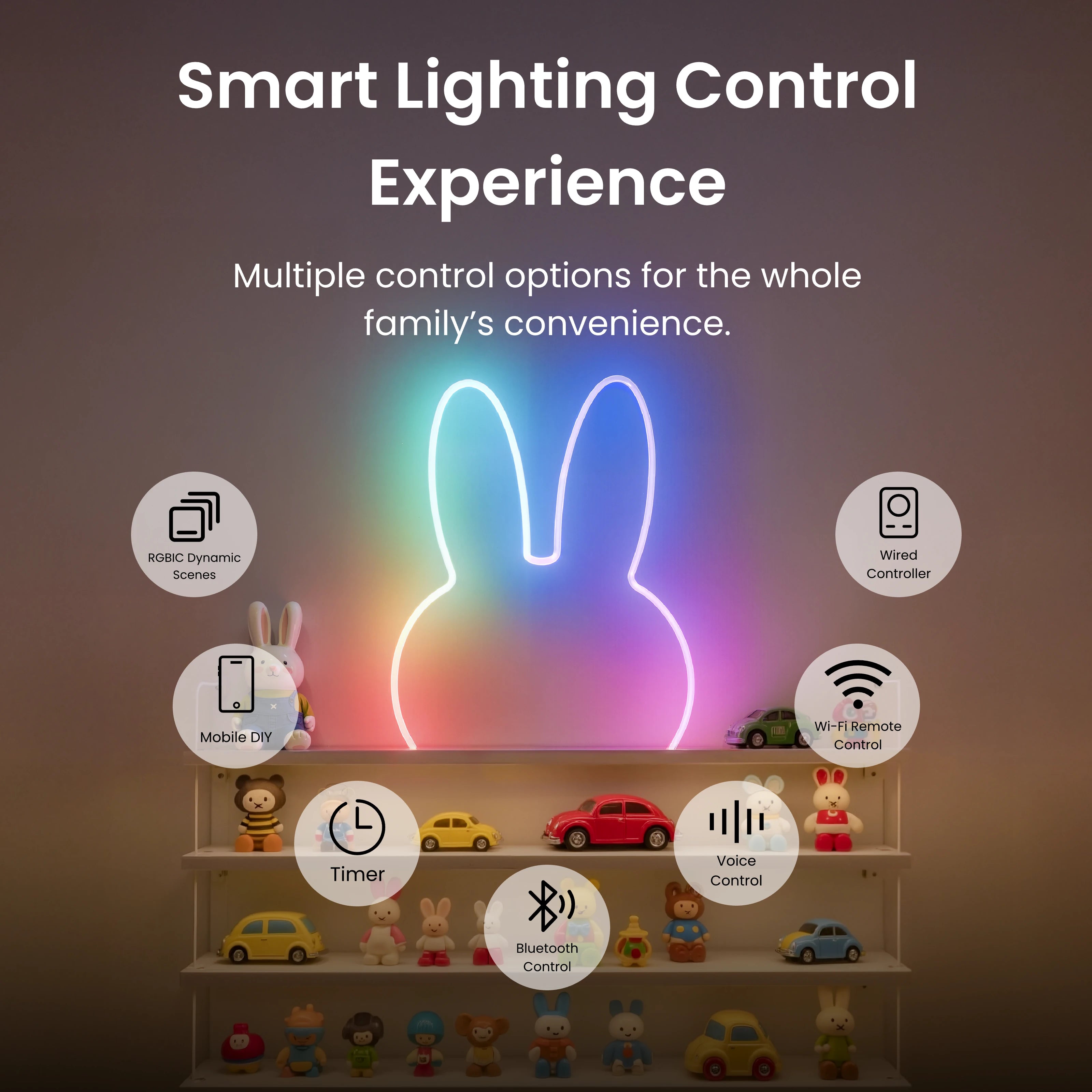 SwitchBot RGBIC Neon Wire Rope Light