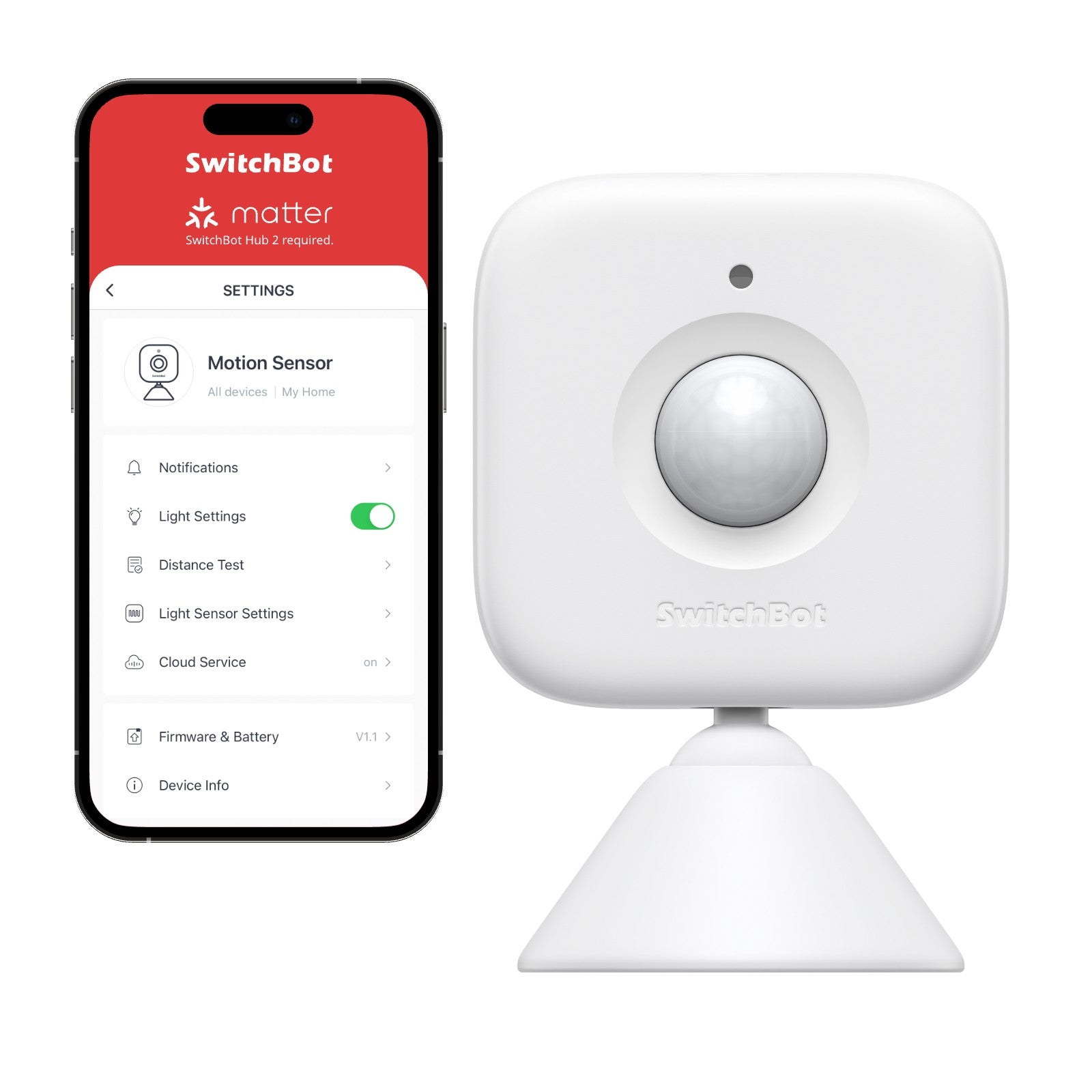SwitchBot Motion Sensor | Smart Home Security & Automation