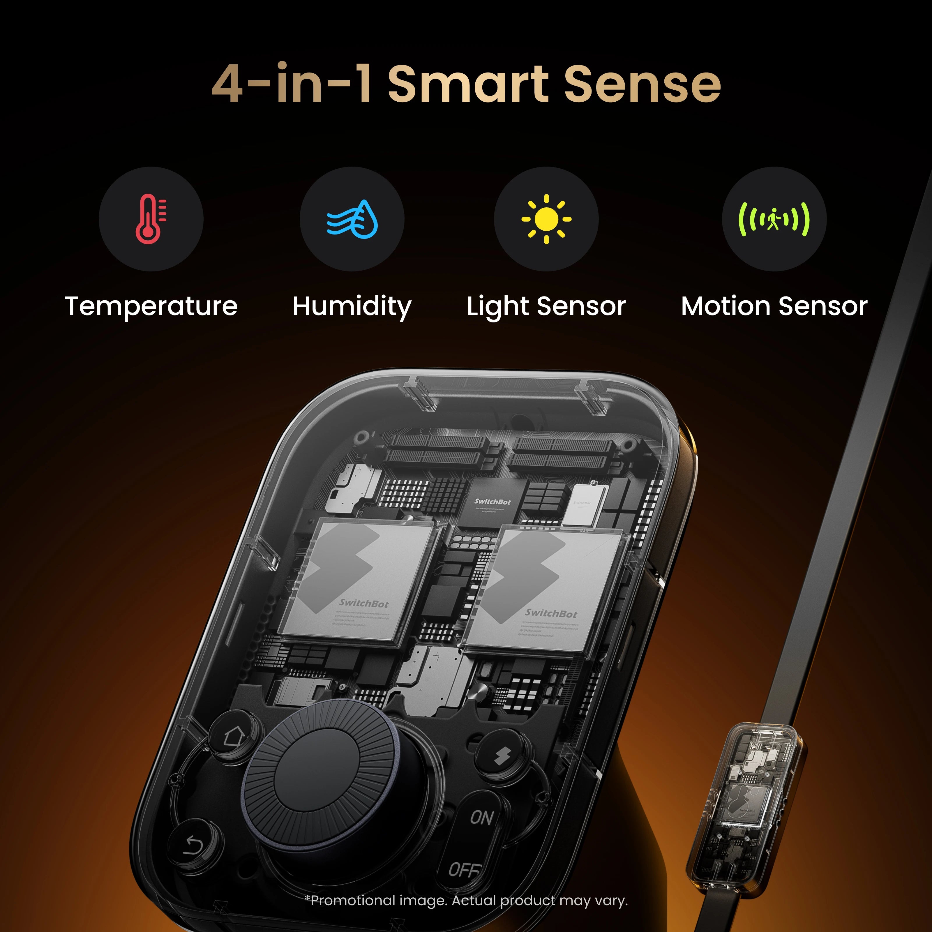 SwitchBot Hub 3 temperature, humidity, light and motion sensors