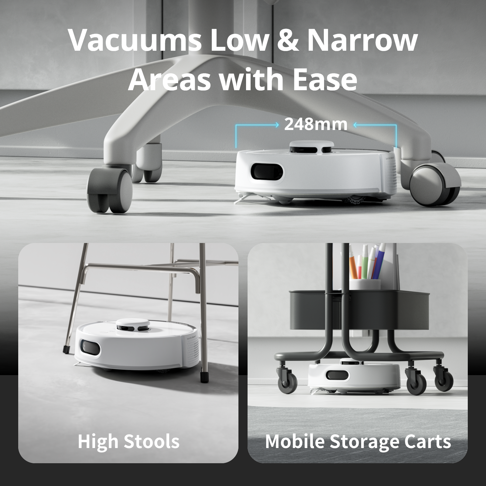SwitchBot K10+ Pro World's 1st Mini Robot Vacuum | 4L Auto SwitchBot K10+ Pro World's 1st Mini Robot Vacuum | 4L Auto