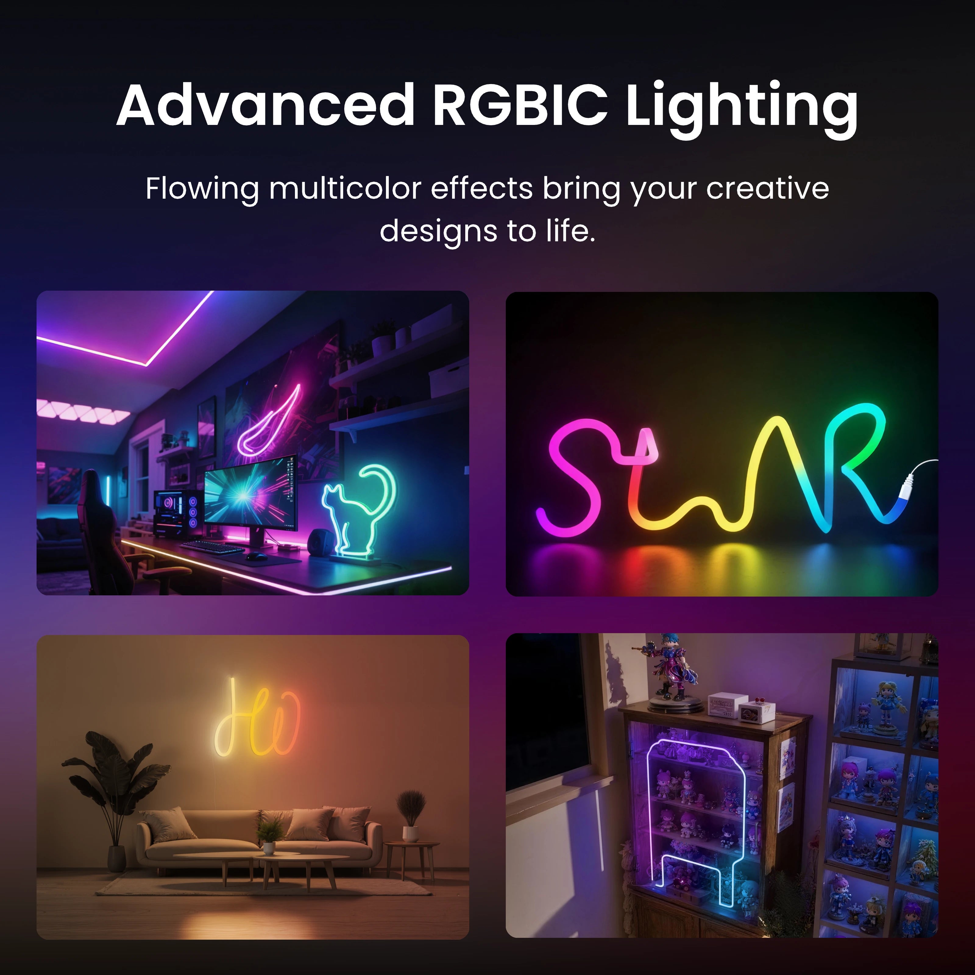 SwitchBot RGBIC Neon Wire Rope Light