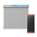 SwitchBot Roller Shade - Roller Shade + Solar Panel (M) / Grey / 4-Pack