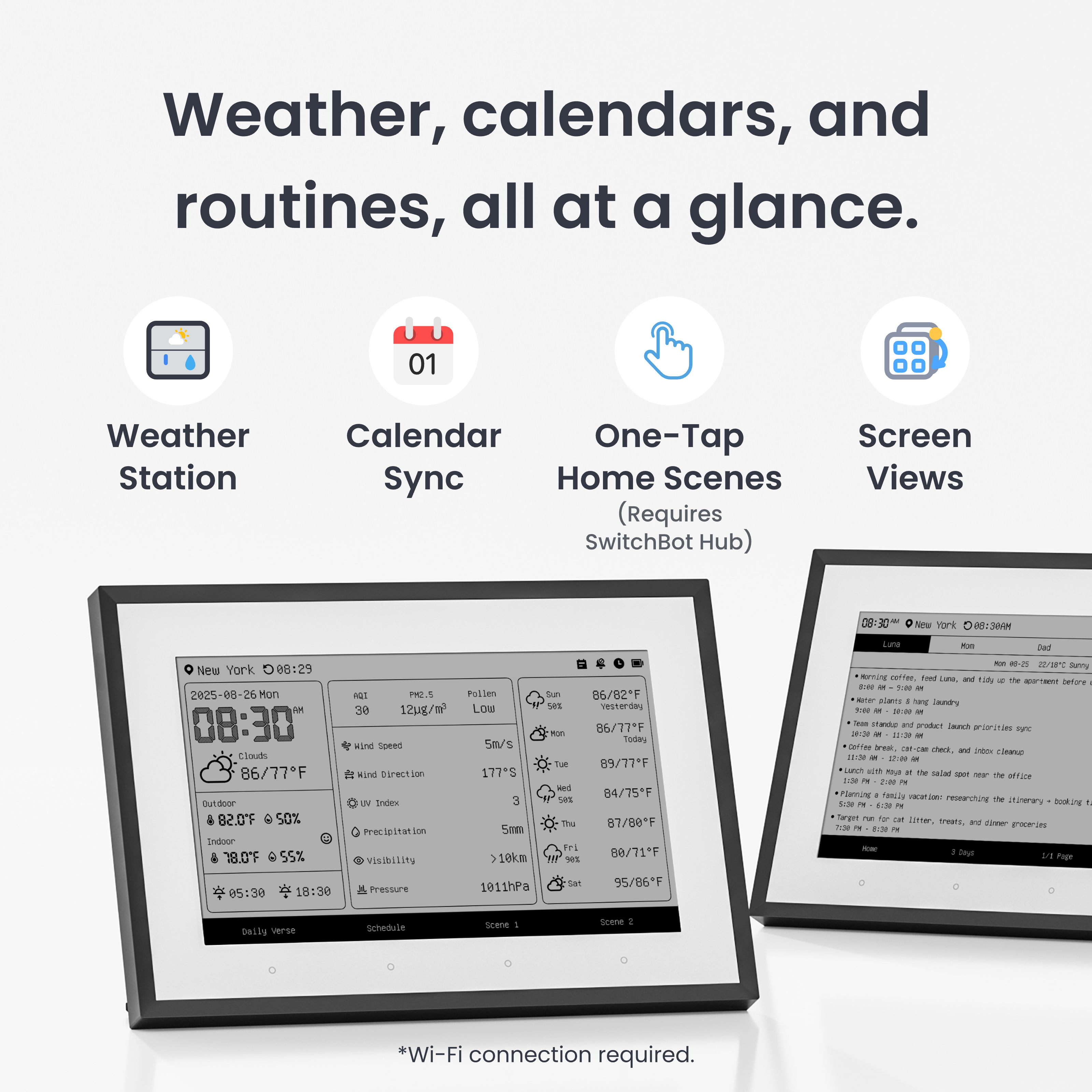 SwitchBot E-Ink Home Dashboard