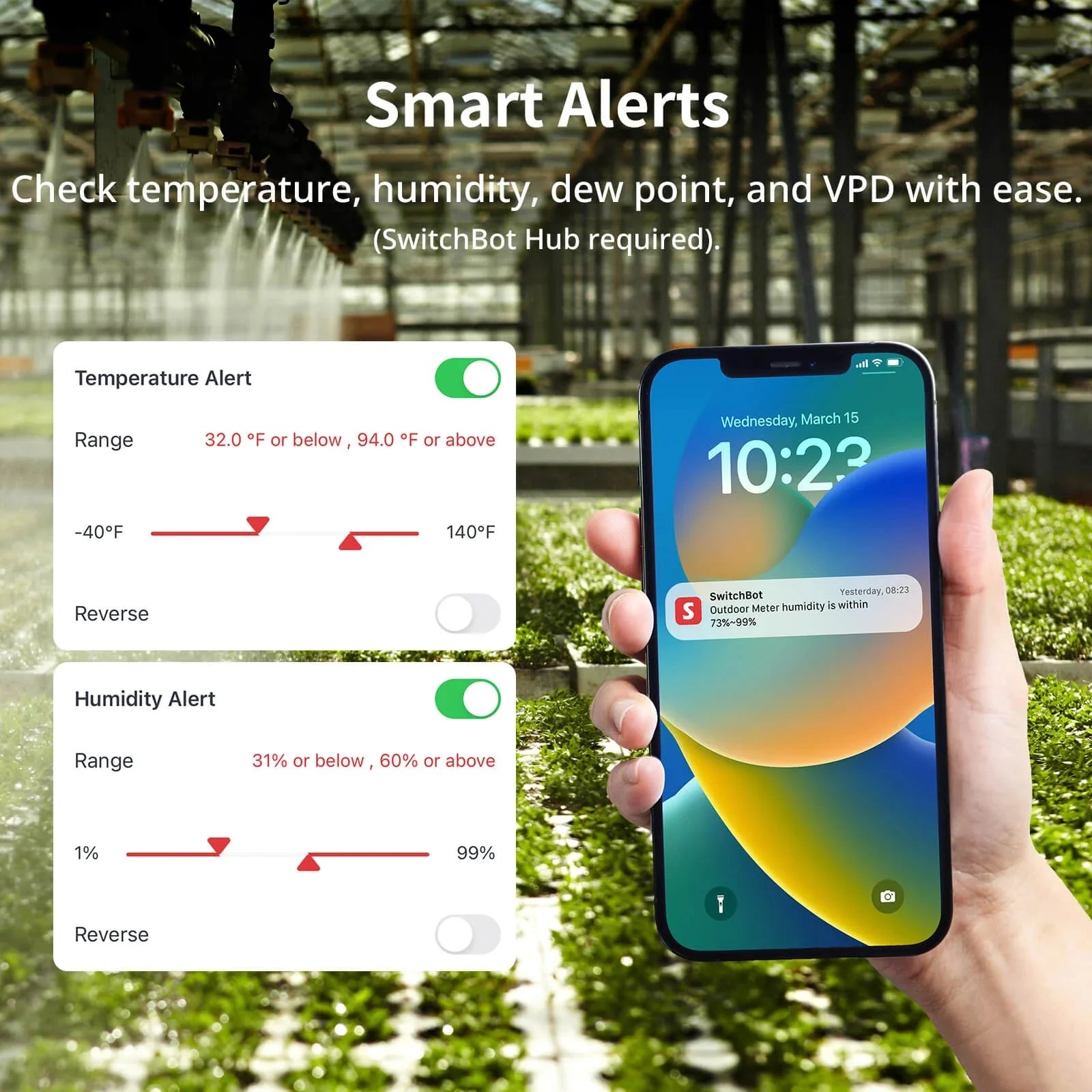 Switch Bot Meter SwitchBot Outdoor Meter Kit | IP65 Waterproof Temperature Humidity ...