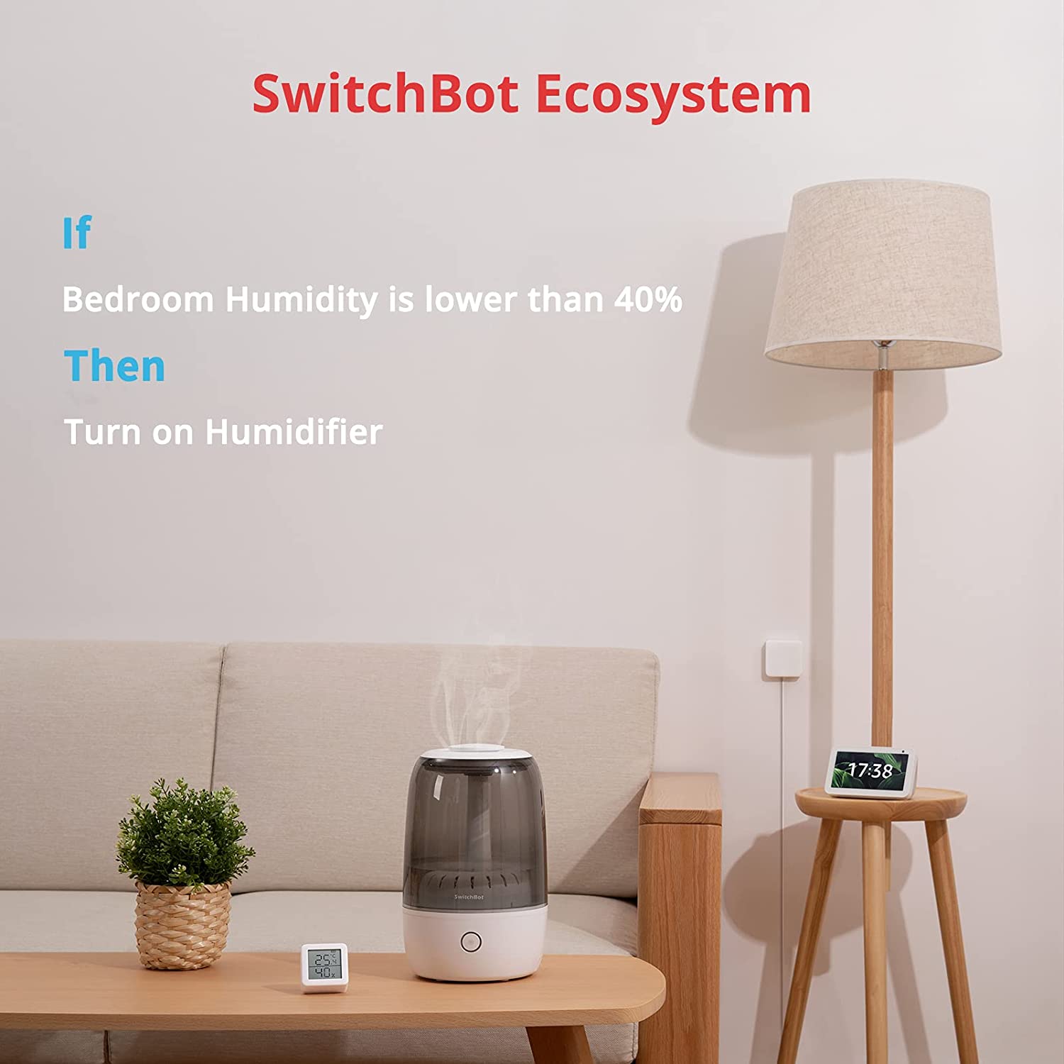 SwitchBot Thermometer & Hygrometer Wireless temp and humidity sensor Smart  Home