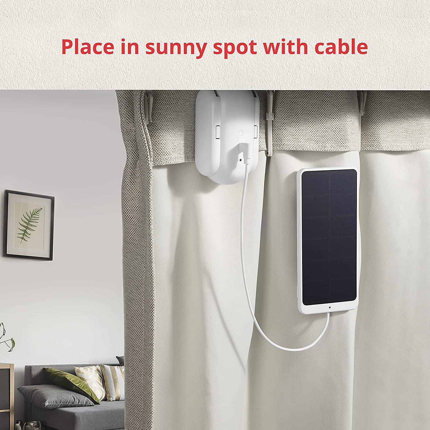 SwitchBot Solar Panel | Charger for SwitchBot Smart Curtain 
