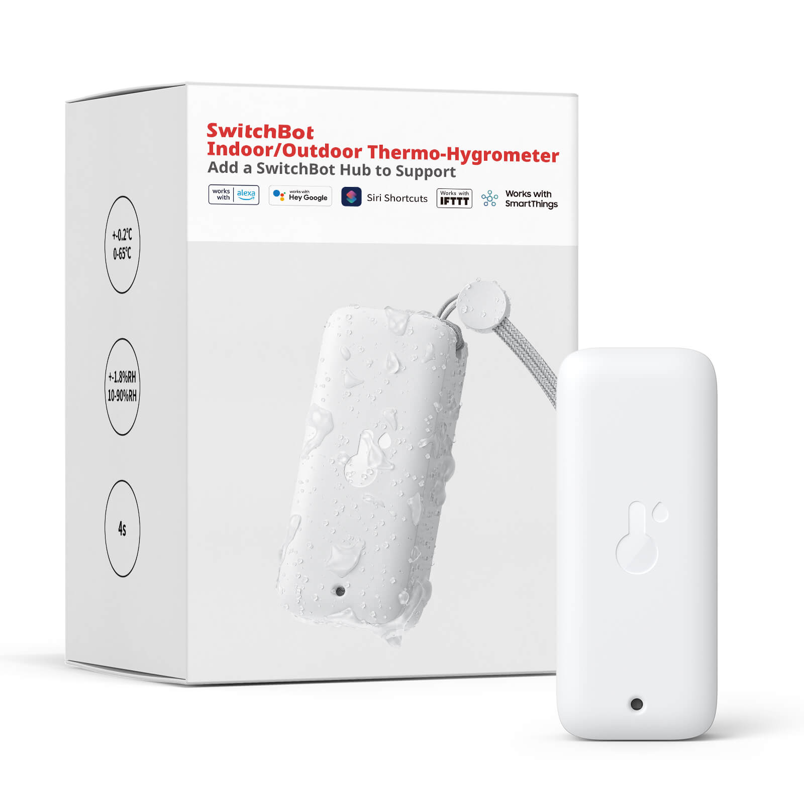 SwitchBot Indoor/Outdoor Thermo-Hygrometer | IP65 Waterproof | SwitchBot US